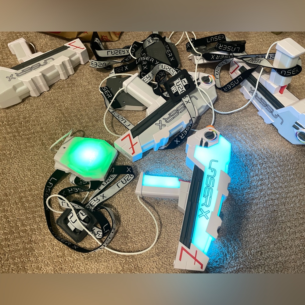 Laser X White and Gray Laser Tag Set